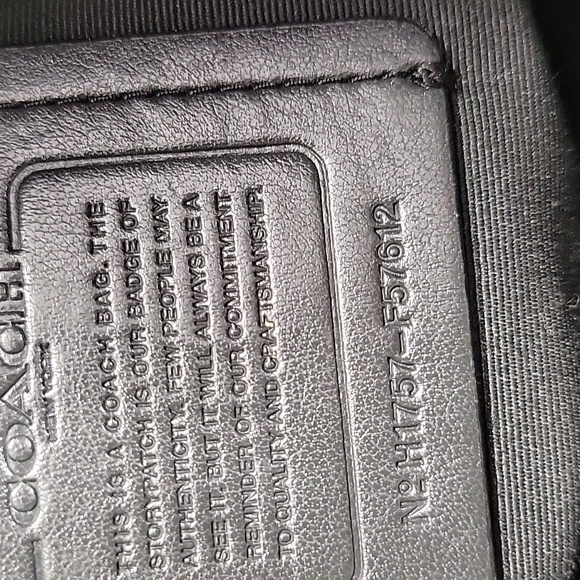 Coach Lexy Signature Black /Gray Shoulder Bag F57612 - Picture 13 of 13